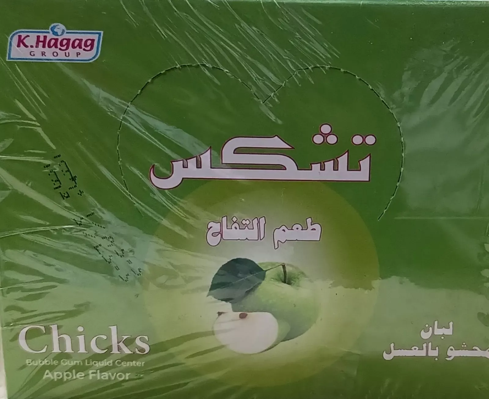 لبان تشيكس بالعسل بطعم التفاح
