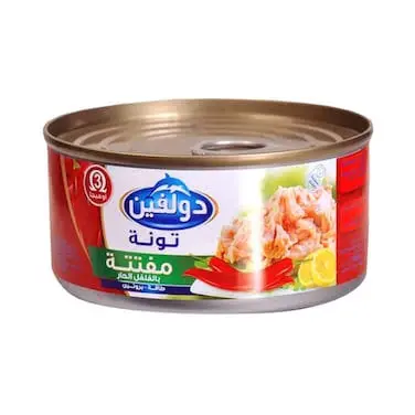 تونة دولفين مفتتة حار